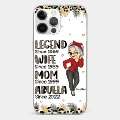 Promoted To Great Grandma - Family Personalized Custom Clear Phone Case - Gift For Mom, Grandma -Pawfect House Sale 6721ff81b33c5