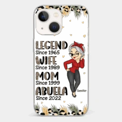 Promoted To Great Grandma - Family Personalized Custom Clear Phone Case - Gift For Mom, Grandma -Pawfect House Sale 6721ff835de68