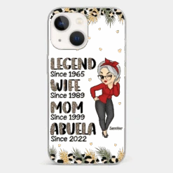 Promoted To Great Grandma - Family Personalized Custom Clear Phone Case - Gift For Mom, Grandma -Pawfect House Sale 6721ff84c887c