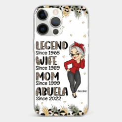 Promoted To Great Grandma - Family Personalized Custom Clear Phone Case - Gift For Mom, Grandma -Pawfect House Sale 6721ff8765e6b