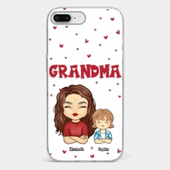 Our Beautiful Grandma Gave Us So Much Love - Family Personalized Custom Clear Phone Case - Gift For Mom, Grandma -Pawfect House Sale 6721ff885a9da