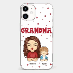 Our Beautiful Grandma Gave Us So Much Love - Family Personalized Custom Clear Phone Case - Gift For Mom, Grandma -Pawfect House Sale 6721ff9021c34