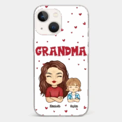 Our Beautiful Grandma Gave Us So Much Love - Family Personalized Custom Clear Phone Case - Gift For Mom, Grandma -Pawfect House Sale 6721ff9347d87