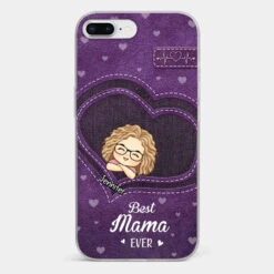 You Are The Most Awesome Mama - Family Personalized Custom Clear Phone Case - Gift For Mom, Grandma -Pawfect House Sale 6721ffb19a5cb