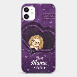 You Are The Most Awesome Mama - Family Personalized Custom Clear Phone Case - Gift For Mom, Grandma -Pawfect House Sale 6721ffb554b33