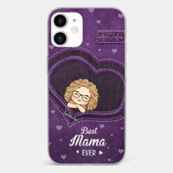 You Are The Most Awesome Mama - Family Personalized Custom Clear Phone Case - Gift For Mom, Grandma -Pawfect House Sale 6721ffb8dbba7