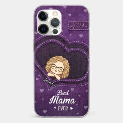 You Are The Most Awesome Mama - Family Personalized Custom Clear Phone Case - Gift For Mom, Grandma -Pawfect House Sale 6721ffbb3d364