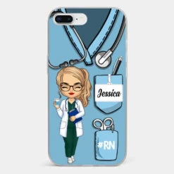 Be The Nurse You Would Want As A Patient - Nurse Personalized Custom Clear Phone Case - Appreciation, Thank You Gift, Nurse Life, Doctor Life -Pawfect House Sale 672200efcbe80