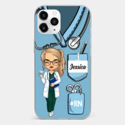 Be The Nurse You Would Want As A Patient - Nurse Personalized Custom Clear Phone Case - Appreciation, Thank You Gift, Nurse Life, Doctor Life -Pawfect House Sale 672200f2e5e13