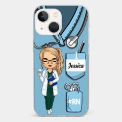 Be The Nurse You Would Want As A Patient - Nurse Personalized Custom Clear Phone Case - Appreciation, Thank You Gift, Nurse Life, Doctor Life -Pawfect House Sale 672200f8ea1d9