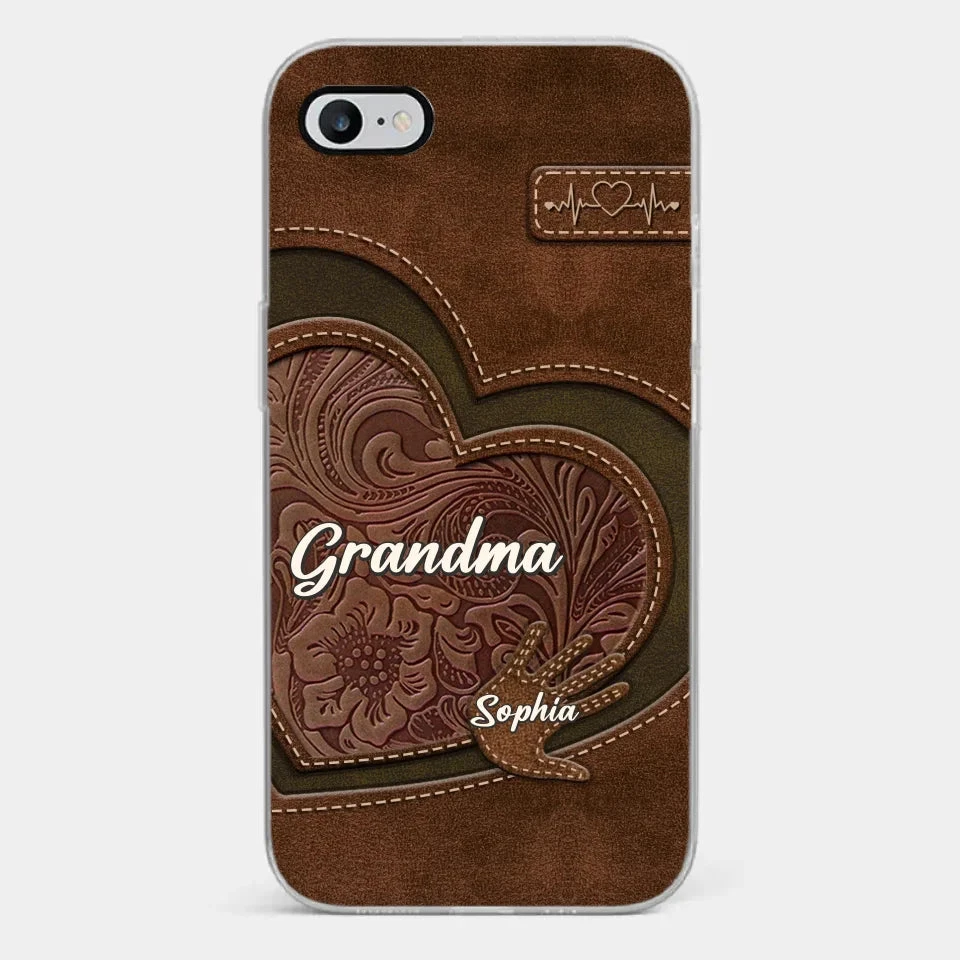 Love In Every Touch - Family Personalized Custom Clear Phone Case - Gift For Mom, Grandma 2 Love In Every Touch - Family Personalized Custom Clear Phone Case - Gift For Mom, Grandma - Image 2