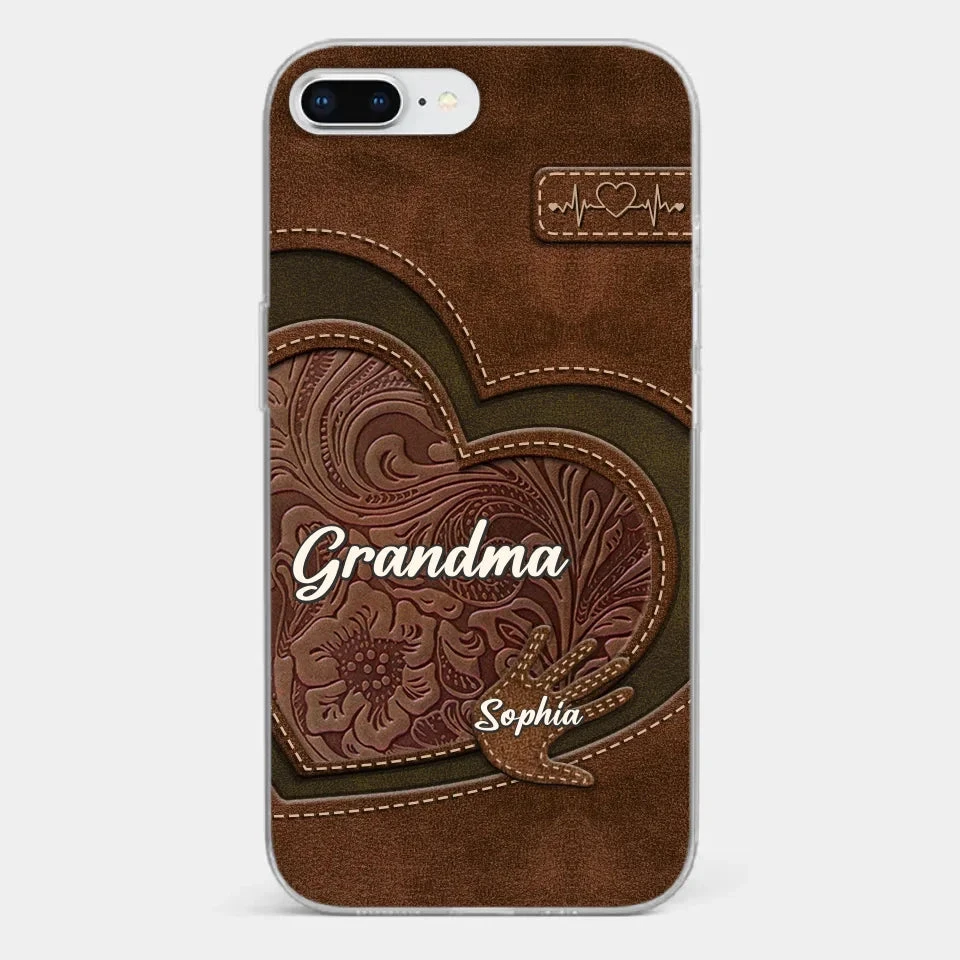 Love In Every Touch - Family Personalized Custom Clear Phone Case - Gift For Mom, Grandma 3 Love In Every Touch - Family Personalized Custom Clear Phone Case - Gift For Mom, Grandma - Image 3