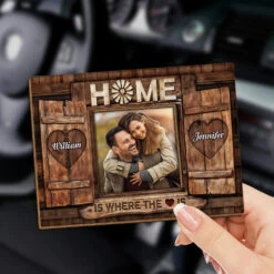Custom Photo Home Is Where The Love Is - Couple Personalized Custom Car Visor Clip - Christmas Gift For Husband Wife, Anniversary 6 Custom Photo Home Is Where The Love Is - Couple Personalized Custom Car Visor Clip - Christmas Gift For Husband Wife, Anniversary -Pawfect House Sale 6725a135f240a