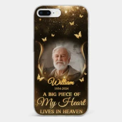 Custom Photo A Big Piece Of My Heart - Memorial Personalized Custom Clear Phone Case - Sympathy Gift For Family Members -Pawfect House Sale 673fe67d9747a 64034436 45b4 4143 af9b e96f8a339300