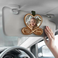 Custom Photo Drive Safe, I Love You - Family Personalized Custom Car Visor Clip - Christmas Gift For Family Members -Pawfect House Sale 674167eca89f5