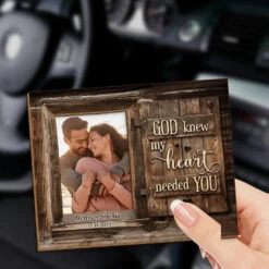 Custom Photo God Knew My Heart Needed You - Couple Personalized Custom Car Visor Clip - New Arrival, Christmas Gift For Husband Wife, Anniversary AMZ -Pawfect House Sale 67434ba1a2f61 large e1862f09 bfe9 4b80 bd6e 943b8563a5b5