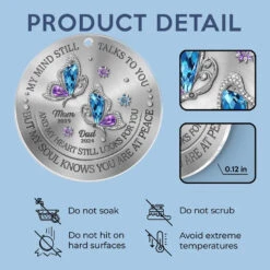 My Mind Still Talks To You But My Soul Knows You Are At Peace - Memorial Personalized Custom Car Ornament - Acrylic Custom Shaped - Sympathy Gift For Family Members -Pawfect House Sale 67441141a4d5e