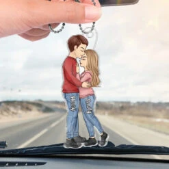 Love Is A Journey Best Traveled Together - Couple Personalized Custom Car Ornament - Acrylic Custom Shaped - Gift For Husband Wife, Anniversary -Pawfect House Sale 674a7837d38e6