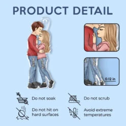 Love Is A Journey Best Traveled Together - Couple Personalized Custom Car Ornament - Acrylic Custom Shaped - Gift For Husband Wife, Anniversary -Pawfect House Sale 674a783d454c1