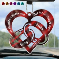 Drive Safe, I Love You - Couple Personalized Custom Car Ornament - Acrylic Custom Shaped - Christmas Gift For Husband Wife, Anniversary