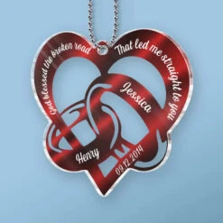 Drive Safe, I Love You - Couple Personalized Custom Car Ornament - Acrylic Custom Shaped - Christmas Gift For Husband Wife, Anniversary -Pawfect House Sale 674a7bfb05a0a