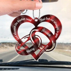 Drive Safe, I Love You - Couple Personalized Custom Car Ornament - Acrylic Custom Shaped - Christmas Gift For Husband Wife, Anniversary -Pawfect House Sale 674a7c060b78f