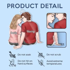 Together Is A Beautiful Place To Be - Couple Personalized Custom Car Ornament - Acrylic Custom Shaped - Gift For Husband Wife, Anniversary -Pawfect House Sale 674a896b894a2