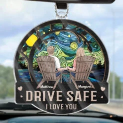 With You, Every Moment Is A Fairytale - Couple Personalized Custom Car Ornament - Acrylic Custom Shaped - Christmas Gift For Husband Wife, Anniversary