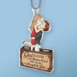 Custom Photo You Make My Heart Skip A Beat - Couple Personalized Custom Car Ornament - Acrylic Custom Shaped - Christmas Gift For Husband Wife, Anniversary -Pawfect House Sale 674ae50c6e6ae