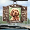 Custom Photo Unconditional Love In A Furry Package - Memorial Personalized Custom Car Ornament - Acrylic Custom Shaped - Sympathy Gift For Pet Owners, Pet Lovers