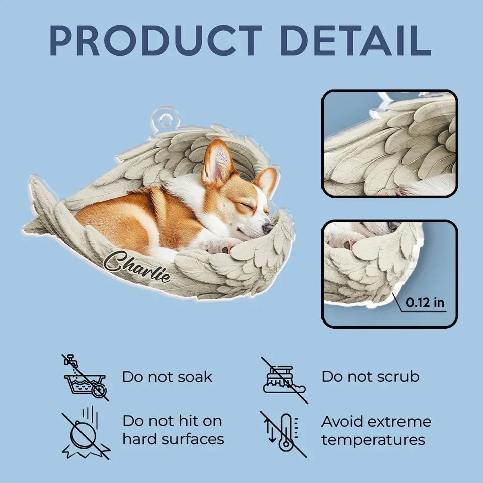 Custom Photo Pets Leave Paw Prints On Our Hearts - Memorial Personalized Custom Car Ornament - Acrylic Custom Shaped - Sympathy Gift For Pet Owners, Pet Lovers 5 Custom Photo Pets Leave Paw Prints On Our Hearts - Memorial Personalized Custom Car Ornament - Acrylic Custom Shaped - Sympathy Gift For Pet Owners, Pet Lovers - Image 5