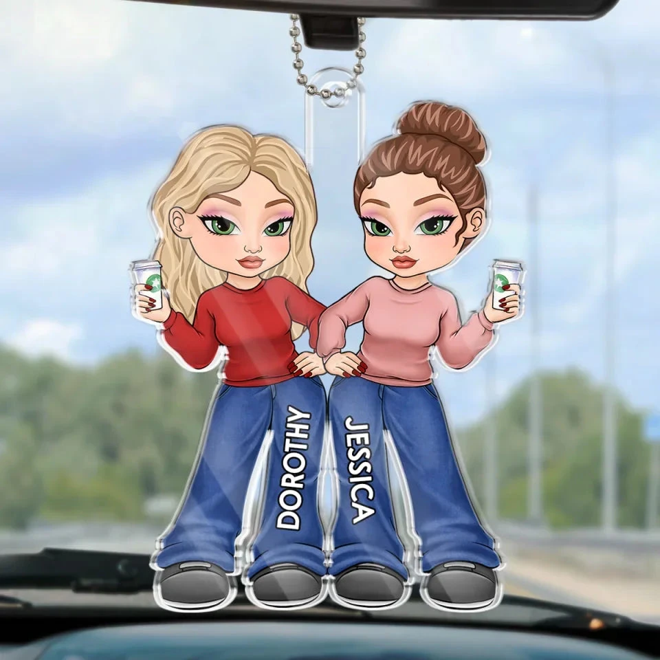 Friends Don’t Let Friends Do Silly Thing Alone - Bestie Personalized Custom Car Ornament - Acrylic Custom Shaped - Gift For Best Friends, BFF, Sisters 1 Friends Don’t Let Friends Do Silly Thing Alone - Bestie Personalized Custom Car Ornament - Acrylic Custom Shaped - Gift For Best Friends, BFF, Sisters
