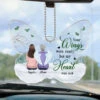 Their Legacy Lives On In Our Hearts - Memorial Personalized Custom Car Ornament - Acrylic Custom Shaped - Sympathy Gift For Family Members
