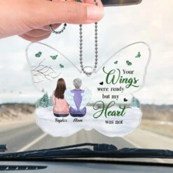 Their Legacy Lives On In Our Hearts - Memorial Personalized Custom Car Ornament - Acrylic Custom Shaped - Sympathy Gift For Family Members -Pawfect House Sale 675905609f349
