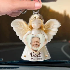 Custom Photo Your Love Will Always Be Our Guide - Memorial Personalized Custom Car Ornament - Acrylic Custom Shaped - Sympathy Gift For Family Members -Pawfect House Sale 67594a018f675