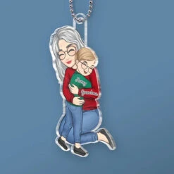 A Little Bit Parent, A Little Bit Best Friend - Family Personalized Custom Car Ornament - Acrylic Custom Shaped - Gift For Grandma -Pawfect House Sale 6759650a68302