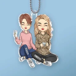 Forever Grateful For You - Bestie Personalized Custom Car Ornament - Acrylic Custom Shaped - Gift For Best Friends, BFF, Sisters -Pawfect House Sale 675a98bab8e22