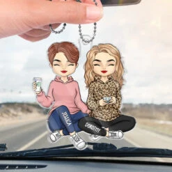 Forever Grateful For You - Bestie Personalized Custom Car Ornament - Acrylic Custom Shaped - Gift For Best Friends, BFF, Sisters -Pawfect House Sale 675a98bbb7a89