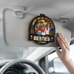 Crazy Friends, Amazing Memories - Bestie Personalized Custom Car Visor Clip - Gift For Best Friends, BFF, Sisters -Pawfect House Sale 675bed9d24187