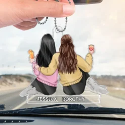 Through Thick And Thin, We Stick - Bestie Personalized Custom Car Ornament - Acrylic Custom Shaped - Gift For Best Friends, BFF, Sisters 8 Through Thick And Thin, We Stick - Bestie Personalized Custom Car Ornament - Acrylic Custom Shaped - Gift For Best Friends, BFF, Sisters -Pawfect House Sale 675c0aca437f5