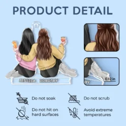 Through Thick And Thin, We Stick - Bestie Personalized Custom Car Ornament - Acrylic Custom Shaped - Gift For Best Friends, BFF, Sisters 9 Through Thick And Thin, We Stick - Bestie Personalized Custom Car Ornament - Acrylic Custom Shaped - Gift For Best Friends, BFF, Sisters -Pawfect House Sale 675c0ad3bea59