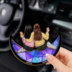 Friends Who Slay - Bestie Personalized Custom Car Visor Clip - Gift For Best Friends, BFF, Sisters -Pawfect House Sale 675c0af7c9fe4