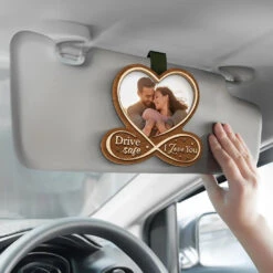Custom Photo All Of Me Loves All Of You - Couple Personalized Custom Car Visor Clip - Gift For Husband Wife, Anniversary -Pawfect House Sale 675d1b3e36b01