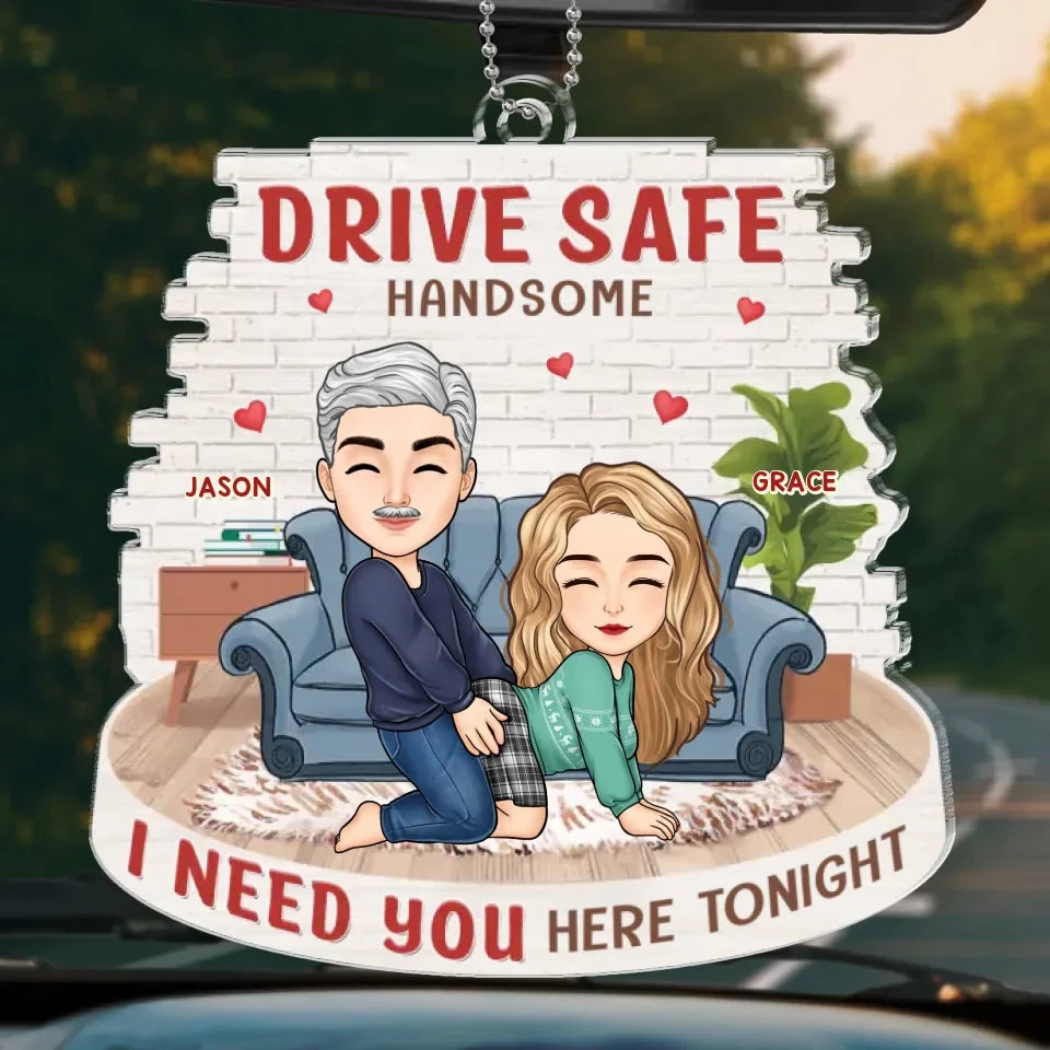 Born To Drive - Couple Personalized Custom Car Ornament - Acrylic Custom Shaped - Gift For Husband Wife, Anniversary 2 Born To Drive - Couple Personalized Custom Car Ornament - Acrylic Custom Shaped - Gift For Husband Wife, Anniversary - Image 2