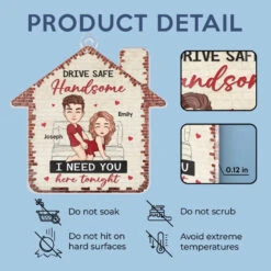 Drive Safe Handsome - Couple Personalized Custom Car Ornament - Acrylic Custom Shaped - Gift For Husband Wife, Anniversary 9 Drive Safe Handsome - Couple Personalized Custom Car Ornament - Acrylic Custom Shaped - Gift For Husband Wife, Anniversary -Pawfect House Sale 675f8d4e169e5