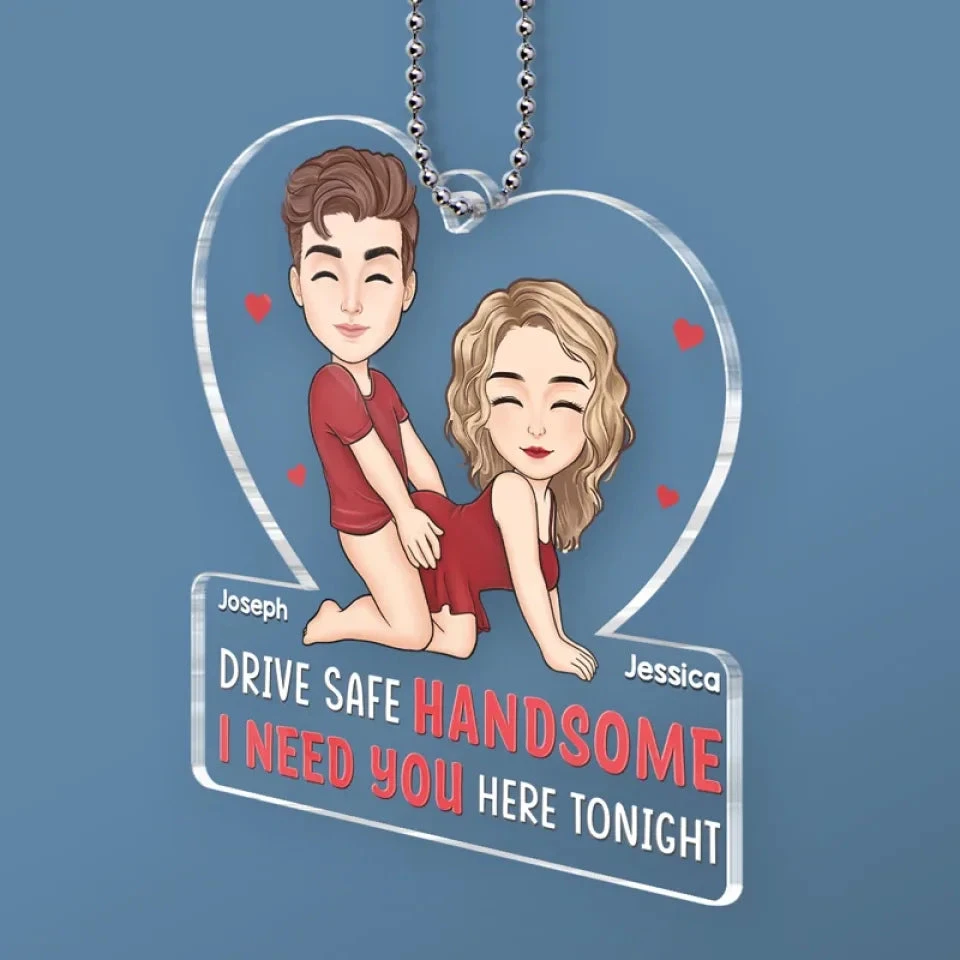 Partners In Crime - Couple Personalized Custom Car Ornament - Acrylic Custom Shaped - Gift For Husband Wife, Anniversary 3 Partners In Crime - Couple Personalized Custom Car Ornament - Acrylic Custom Shaped - Gift For Husband Wife, Anniversary - Image 3