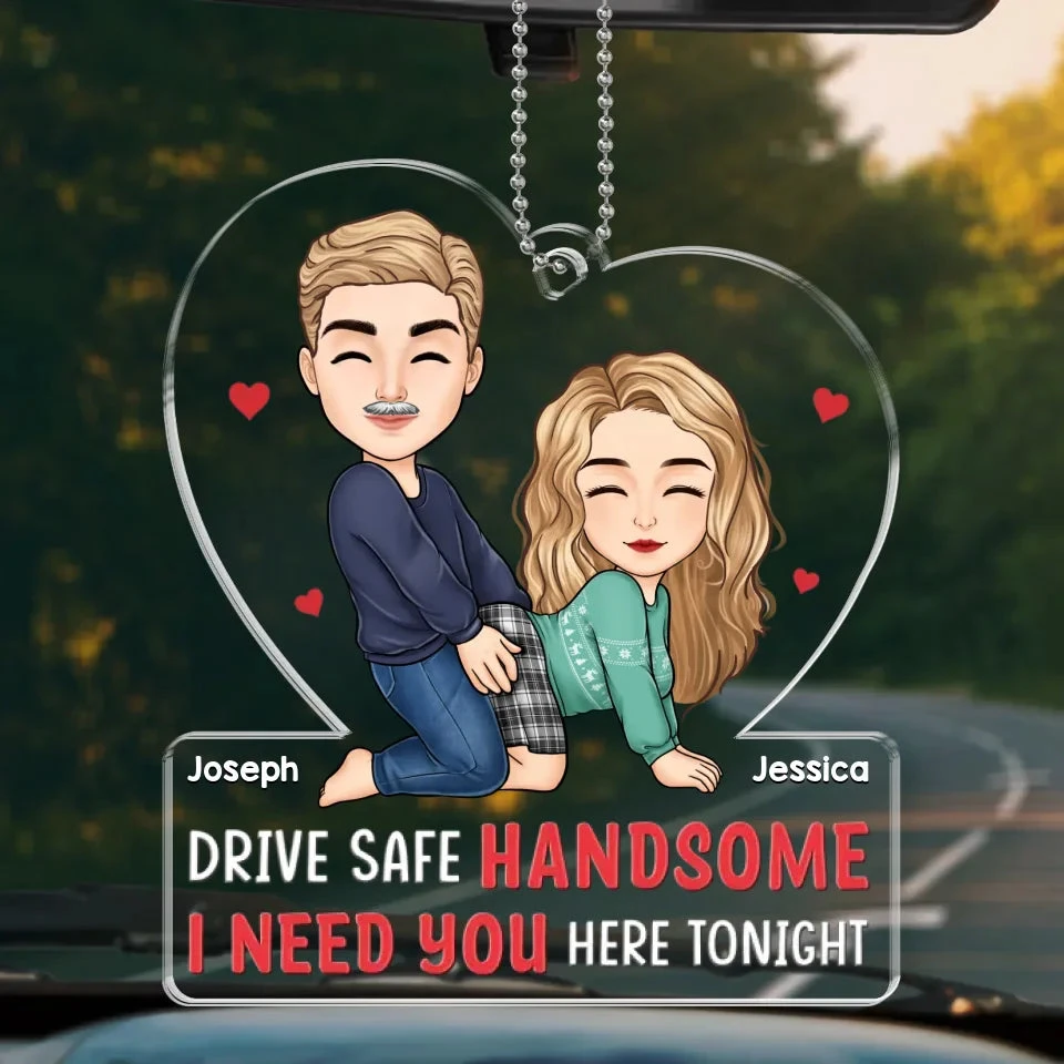 Partners In Crime - Couple Personalized Custom Car Ornament - Acrylic Custom Shaped - Gift For Husband Wife, Anniversary 2 Partners In Crime - Couple Personalized Custom Car Ornament - Acrylic Custom Shaped - Gift For Husband Wife, Anniversary - Image 2