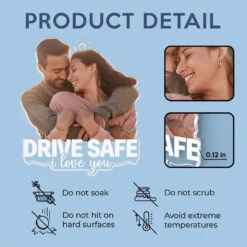 Custom Photo Happier With You - Couple Personalized Custom Car Ornament - Acrylic Custom Shaped - Gift For Husband Wife, Anniversary -Pawfect House Sale 675f98000d868