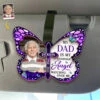 Custom Photo You’ll Always Be Our Guiding Star - Memorial Personalized Custom Car Visor Clip - Sympathy Gift For Family Members
