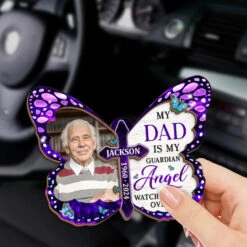 Custom Photo You’ll Always Be Our Guiding Star - Memorial Personalized Custom Car Visor Clip - Sympathy Gift For Family Members -Pawfect House Sale 675fa614dcf83